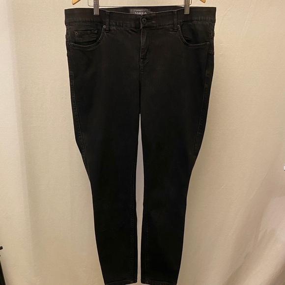 Torrid 20 Bombshell Skinny Jeans Black High Rise Womens Plus Size Stretch - Picture 14 of 16